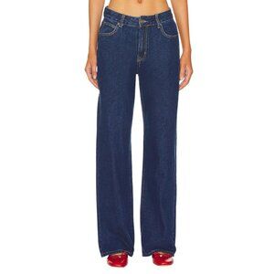 LIONESS Top Model Jean in Dark Denim X-Small Womens Denim Pants
